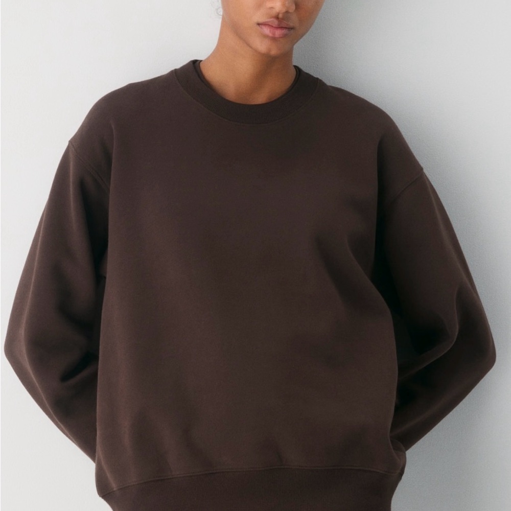 Aritzia Cozy sweat fleece perfect Crew Sweatshirt